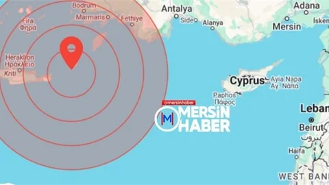 Akdeniz'de 6.0 Büyüklüğünde Deprem