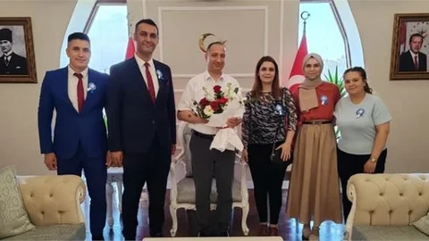 SGK MÜDÜRÜ METİN'DEN, KAYMAKAM AKYÜZ'E "SOSYAL GÜVENLİK HAFTASI" ZİYARETİ