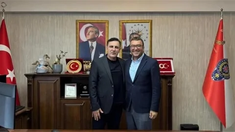 MHP'Lİ BAŞKAN YILDIRIM'DAN, İLÇE EMNİYET MÜDÜRÜ ŞAHİN'E ZİYARET