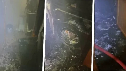 Çamaşır makinesi yangına neden oldu!