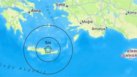 AKDENİZ'DE 6,5 BÜYÜKLÜĞÜNDE DEPREM