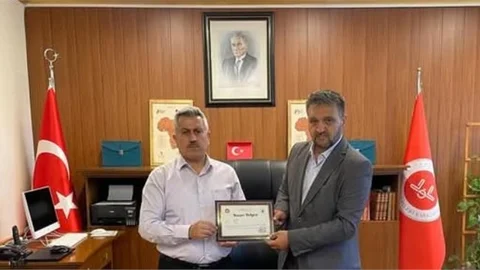 Gençlik Koordinatörü Nuh Özkan’a Başarı Belgesi