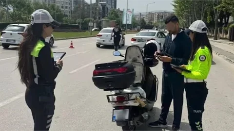 KASK TAKMAYAN 475 BİN 976 SÜRÜCÜYE İŞLEM YAPILDI