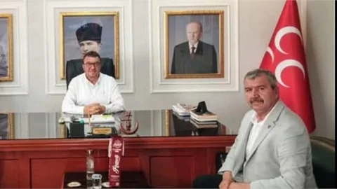 BAŞKAN YILDIRIM'I MHP PINARBAŞI İLÇE BAŞKANI BARS ZİYARET ETTİ