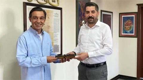 BAŞKAN IŞILAR'DAN, PUİS BÖLGE BAŞKANI KÜRKLÜ'YE "HAYIRLI OLSUN" ZİYARETİ