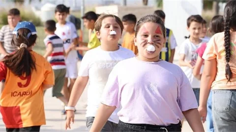 ÇOCUKLAR ŞENLİKTE BULUŞTU