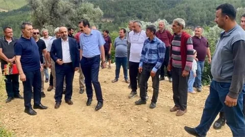 KAYMAKAM TOPSAKALOĞLU 'NDAN DEREBAŞI KÖYÜNE ZİYARET