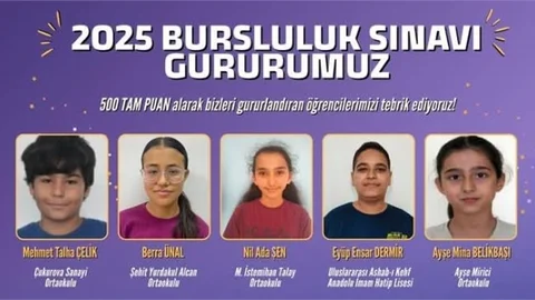 MÜDÜR ANTEPLİOĞLU 'NDAN İOKBS'DE 500 TAM PUAN ÇEKEN ÖĞRENCİLERİ KUTLADI