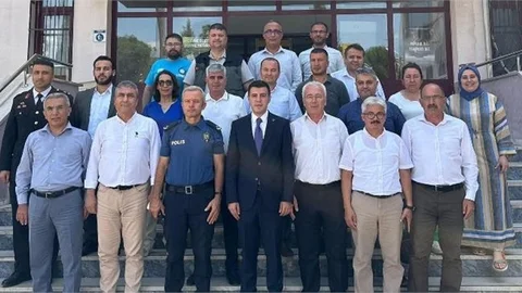 KAYMAKAM İSA UĞUR, KURUM MÜDÜRLERİYLE VEDALAŞTI