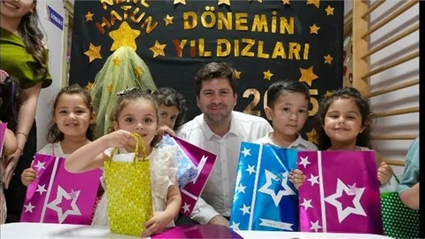 TARSUS BELEDİYESİ KREŞLERİNDE EĞİTİM ALAN ÖĞRENCİLER KARNE HEYECANI YAŞADI