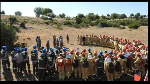 Yangın İşçilerinin Eğitimleri Devam Ediyor