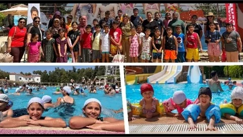 TARSUS BELEDİYESİ'NDEN MİNİKLERE YAZ BOYU YÜZME KURSU