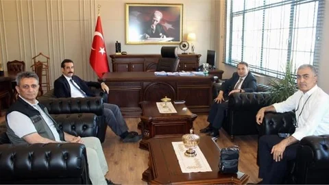 Mersin Orman Bölge Müdürü Rıfat Ataş’tan Kaymakam Kemal Duru’ya Ziyaret