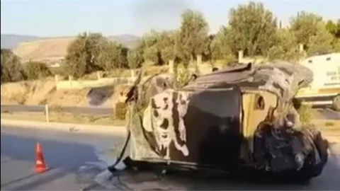 MUT'TA TRAFİK KAZASI:1 ÖLÜ