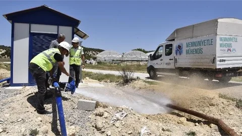 MESKİ, GÜZELOLUK MAHALLESİ’NDE SU TEMİNİNİ GÜVENCE ALTINA ALDI