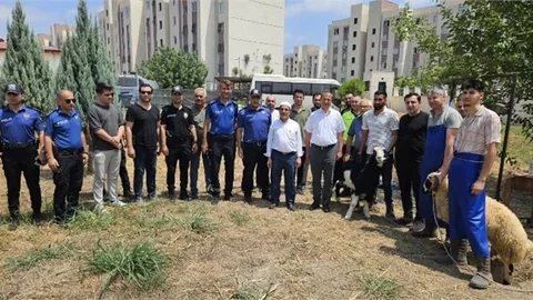 TARSUS İLÇE EMNİYET MÜDÜRLÜĞÜ KURBAN KESTİ