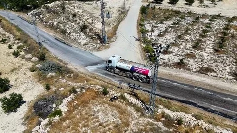 GÜLNAR YARMASU MAHALLESİ’NİN 8 KİLOMETRELİK YOLU YENİLENDİ