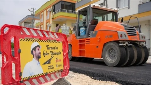 TARSUS BELEDİYESİ’NDEN BAĞLAR MAHALLESİ’NE YOL ATAĞI