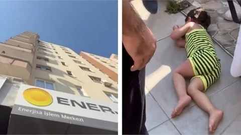 MERSİN'DE DÖRDÜNCÜ KATTAN DÜŞEN BEBEK YARALANDI