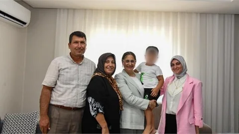 DUDU İREM TOROS, MUT'TA KORUYUCU AİLELERİ ZİYARET ETTİ