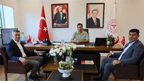 MTSO YÖNETİMİ'NDEN BAŞHEKİM BALLI’YA " HAYIRLI OLSUN " ZİYARETİ