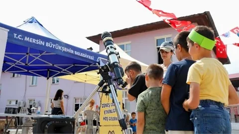 MERCAN BİLİM MERKEZİ İLÇE İLÇE DOLAŞIP BİLİM MERAKLILARINA ULAŞIYOR