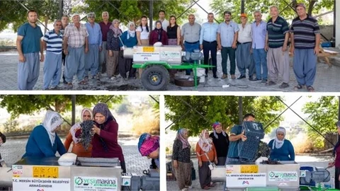 TARSUS SUCULAR MAHALLESİ’NE ÜZÜM SIKMA MAKİNESİ TESLİM EDİLDİ