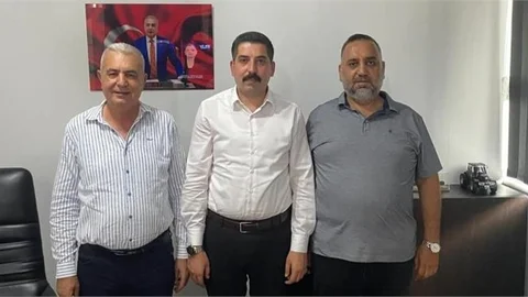 ŞİMŞEK İLE CAN'DAN BAŞKAN IŞILAR'A ZİYARET