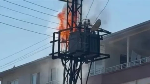 Mersin'de Sıcaklar Trafo Patlattı
