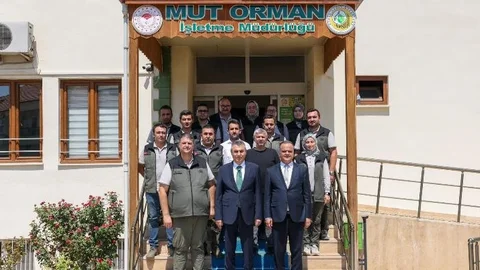 Vali Toros, Mut Orman İşletme Müdürlüğünü Ziyaret Etti