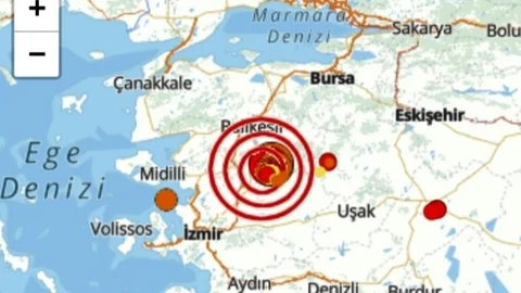 Balıkesir'de Ard Arda 4,8, 4,2 ve 4,3 Büyüklüğünde Deprem Meydana Geldi