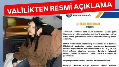 Mersin Valiliği Basın Açıklaması: 16 Yaşındaki Hiranur Nilgün Aygar Hayatını Kaybetti