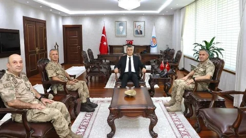 Vali Toros, Jandarma Genel Komutanlığı Asayiş Başkanı Tümgeneral Murat Bulut İle Görüştü
