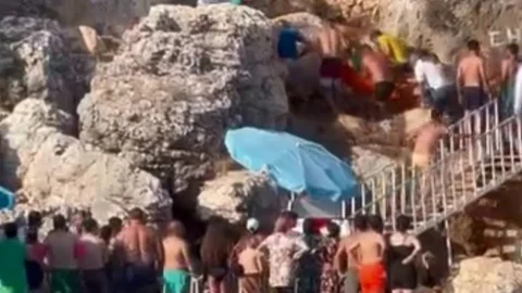 Mersin Silifke Yapraklıkoy’da Genç Kayalıklardan Düşerek Yaralandı