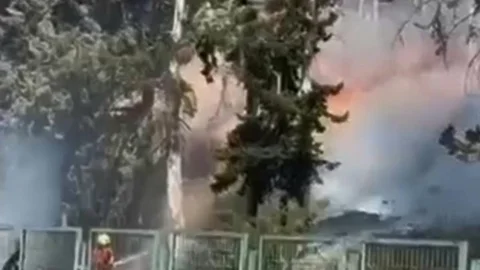 Gözlükule Höyünde Yangın