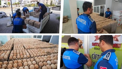 Tarsus'ta : Altmış Bin Bozuk Yumurtaya El Konuldu
