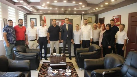 AK Parti Mersin Milletvekili Ali Kıratlı, Bozyazı Kaymakamı Tuncay Topsakaloğlu’nu Ziyaret Etti