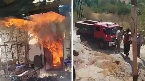 Mersin Silifke'de Ev Yangını Paniğe Neden Oldu