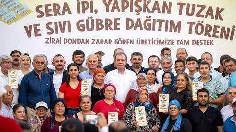 Başkan Seçer, ‘sera İpi, Yapışkan Tuzak ve Sıvı Gübre Dağıtım Töreni’ne Katıldı