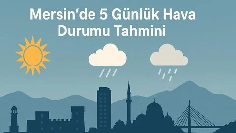 Mersin’de 5 Günlük Hava Durumu Açıklandı