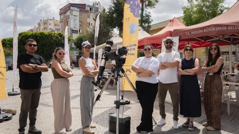 Mersin'de Mercan’dan "Gökyüzü Hepimizin, Bilim Her Yerde" Tarsus’ta Güneş Gözlemi Etkinliği