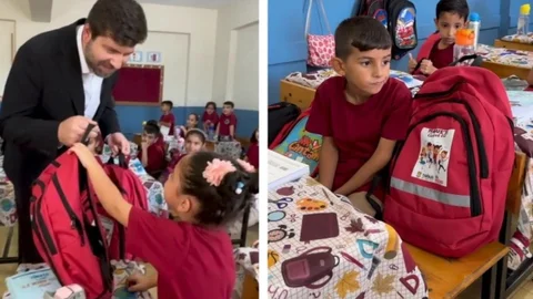 Tarsus Belediyesi'nden Öğrencilere "İlk Çantam" Projesiyle Çanta ve Kırtasiye Hediyesi