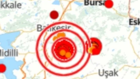Balıkesir'de 4,9 Büyüklüğünde Deprem