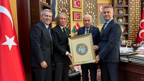 Mersin Ticaret ve Sanayi Odası'ndan MHP Genel Başkanı Bahçeli'ye Ziyaret