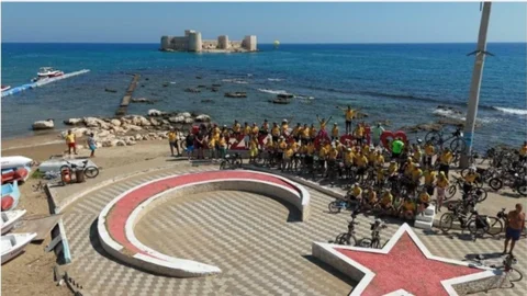 120 Sporcu Tarihin ve Doğa’nın İzinde Pedallıyor