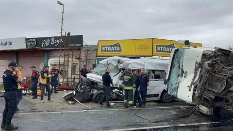 Tekirdağ'da Korkunç Kaza