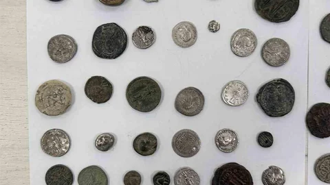 Edirne'de 307 sikke ve 11 obje Bulgar gümrüğünde ele geçirildi