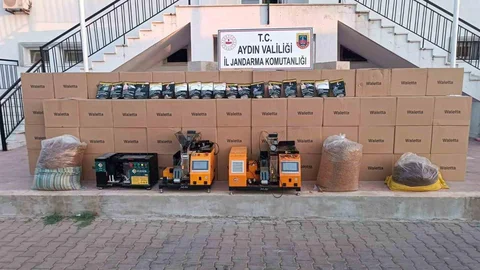 Aydın'da Didim'de kaçak tütün operasyonu