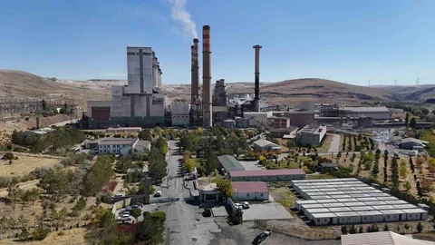 Kangal Termik Santrali'nde yangın çıktı