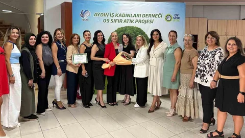 Aydın'daki iş kadınlarının Sıfır Atık Projesi tamamlandı